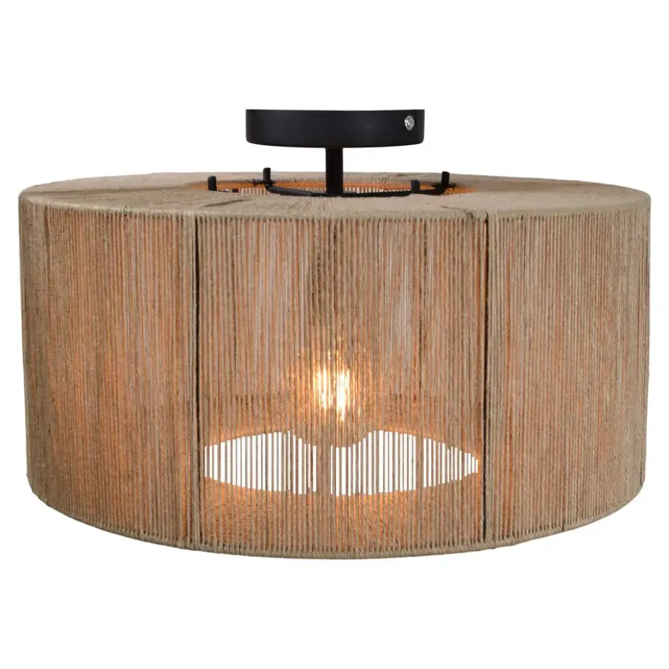 Urban Interiors - Plafondlamp - Drum Jute - Ø45