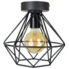 Urban Interiors plafondlamp Wire - 1 lichts - 22 x19 cm - zwart
