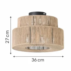 Urban Interiors - Plafondlamp - Bern Jute - Ø36
