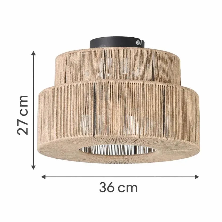 Urban Interiors - Plafondlamp - Bern Jute - Ø36