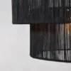 Urban Interiors - Plafondlamp - Diro zwart Jute - Ø45