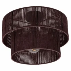 Urban Interiors - Plafondlamp - Diro Jute Bruin - Ø45