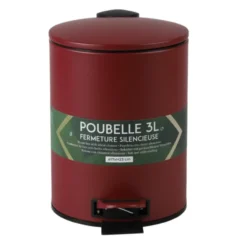 Urban Living Pedaalemmer Toulon - donkerrood - 3L - metaal