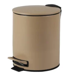 Urban Living Pedaalemmer Toulon - beige - 5L - metaal