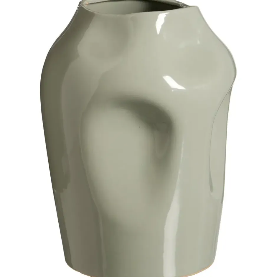 Vaas Duke - lichtgroen - keramiek - 33,5xØ24,5 cm
