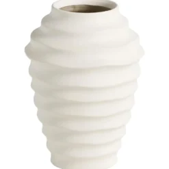 Vaas Lola Wave - off-white - keramiek - 28xØ20 cm