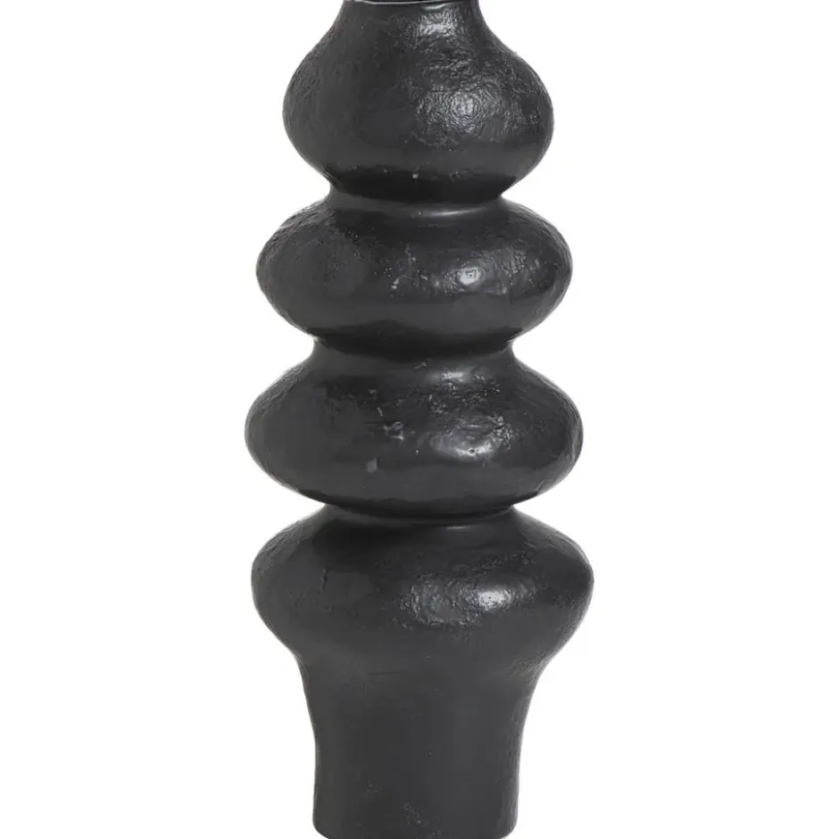 Vaas Noah - zwart - keramiek - 33,5xØ13,5 cm