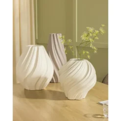 Vaas Noelle - zandkleur - 31xØ32 cm