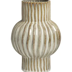 Vaas Oli - naturel - keramiek - 25xØ17,5 cm