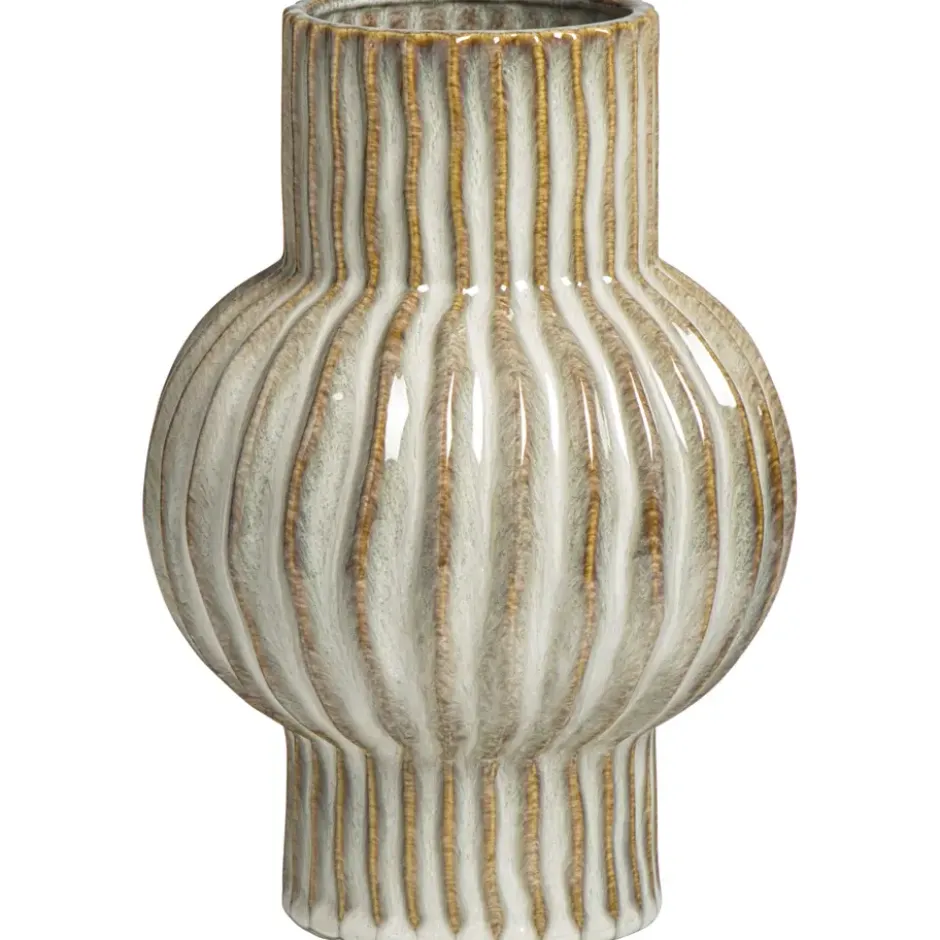 Vaas Oli - naturel - keramiek - 25xØ17,5 cm