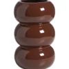 Vaas Polla - rood - keramiek 18xØ11 cm