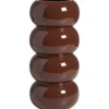 Vaas Polla - rood - keramiek - 24xØ11 cm