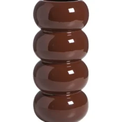 Vaas Polla - rood - keramiek - 24xØ11 cm