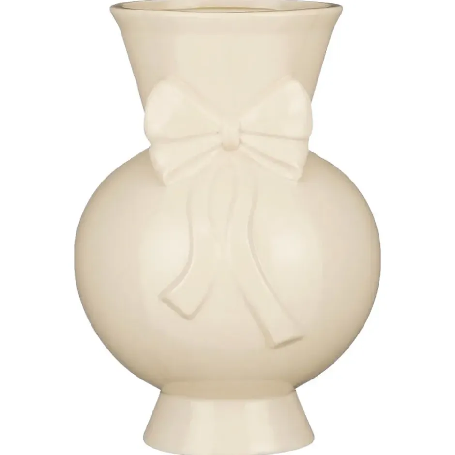 Vaas Strik - wit - keramiek - 29xØ20 cm