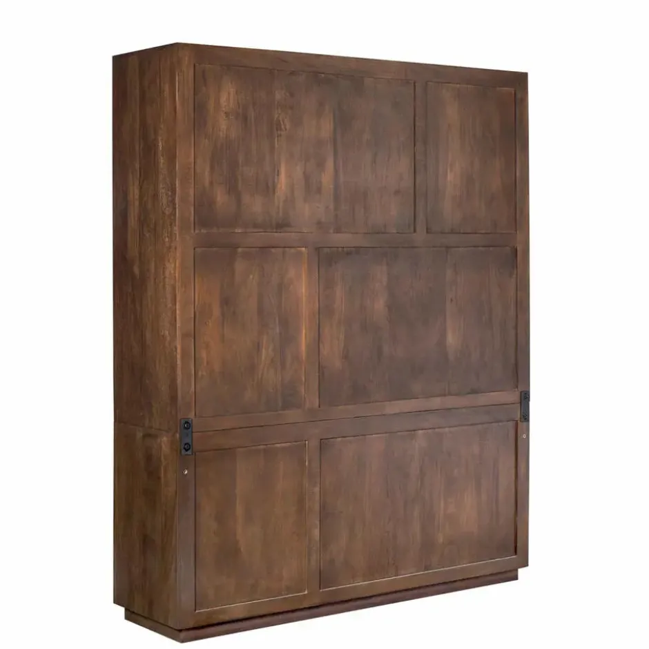 Vakkenkast Bruin Hout - 160x45x200cm - Brussel
