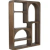Vakkenkast Donkerbruin Hout - 120x34x180 - Yuki