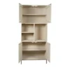 Vakkenkast Zandkleur Hout - 90x45x200cm - Madison