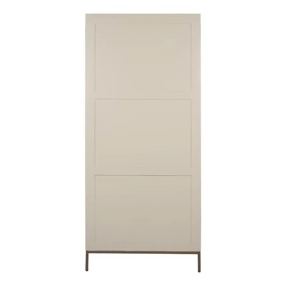 Vakkenkast Zandkleur Hout - 90x45x200cm - Madison