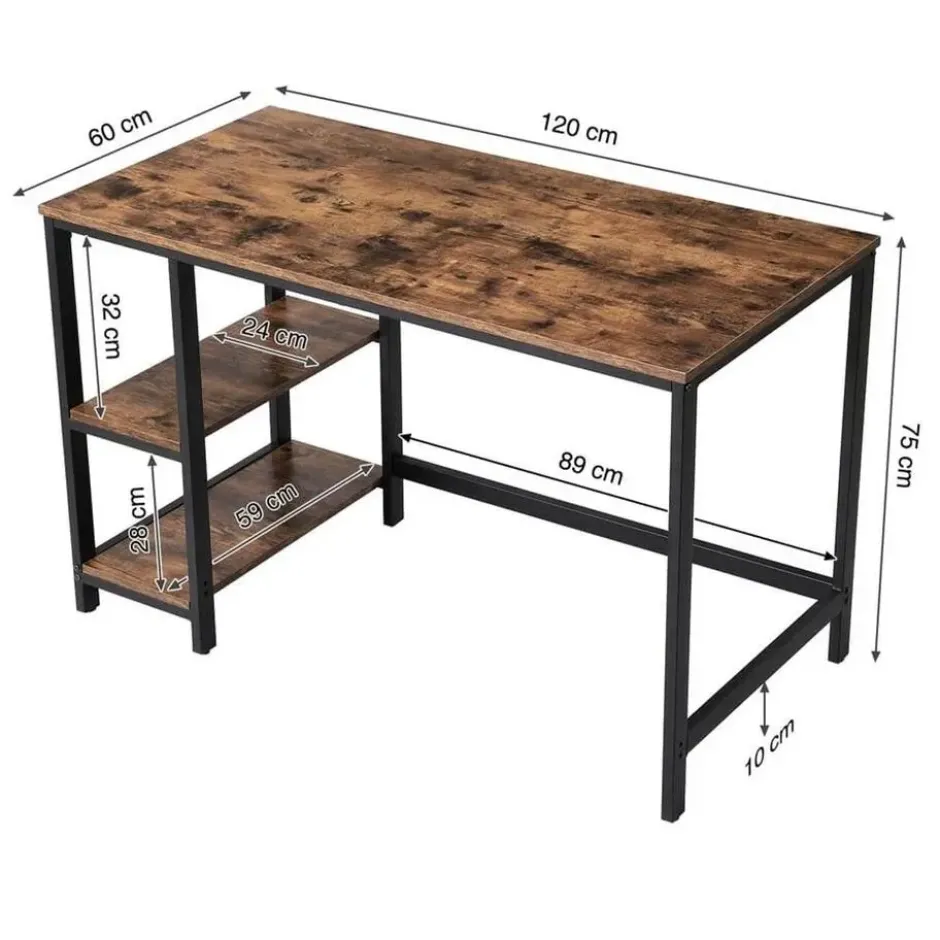 Vasagle Bureau - Werktafel - Vintage Tafel