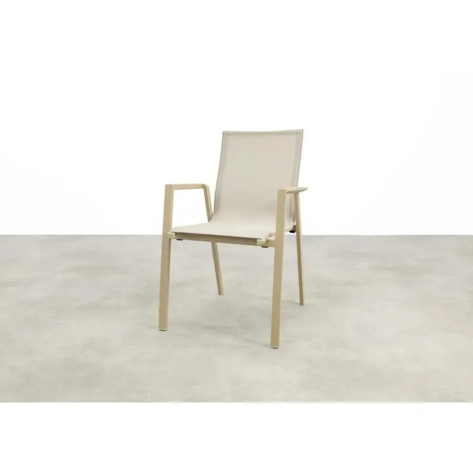 VDG Atmos stapelbare tuinstoel - Latte/Beige