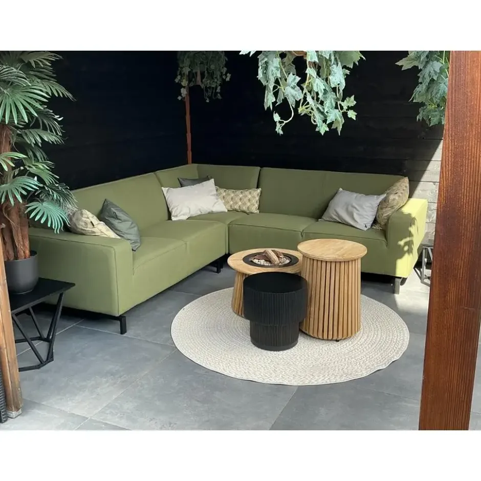 VDG Boavista Sunbrella hoekbank (3-delig) - Heritage Leaf