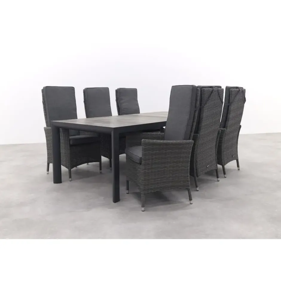 VDG Darwin/Kings tuinset antraciet - 220x100 cm