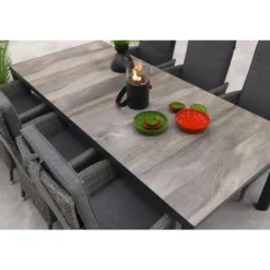 VDG Darwin/Kings tuinset antraciet - 220x100 cm