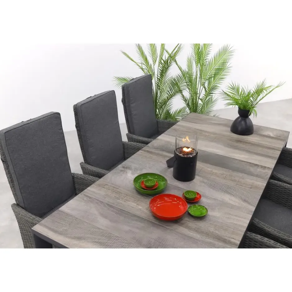 VDG Darwin/Kings tuinset antraciet - 220x100 cm