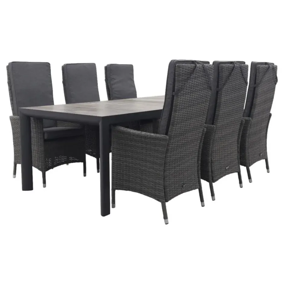 VDG Darwin/Kings tuinset antraciet - 220x100 cm