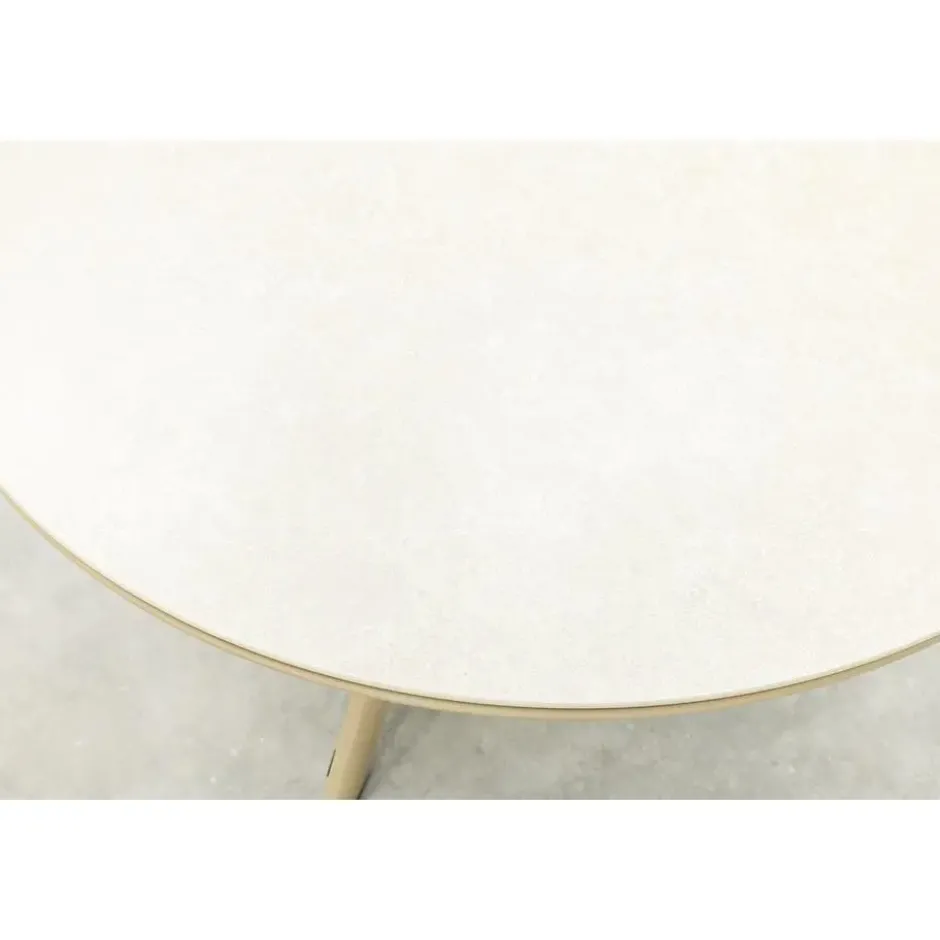 VDG Dublin ronde tuintafel Ø120 cm. - Latte