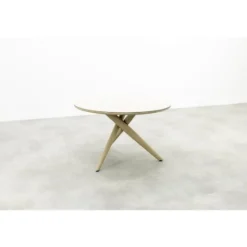 VDG Dublin ronde tuintafel Ø120 cm. - Latte