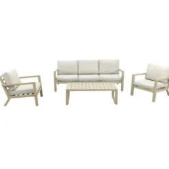 VDG Hugo stoel-bank loungeset - Latte/Beige