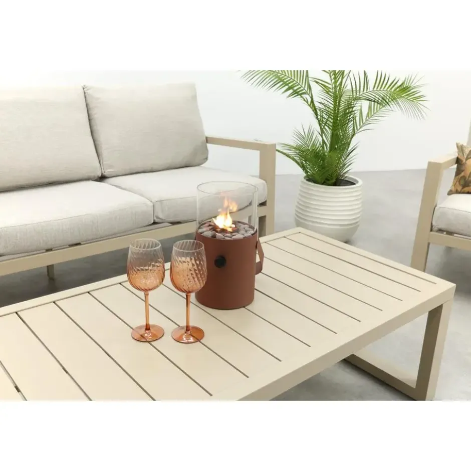 VDG Hugo stoel-bank loungeset - Latte/Beige