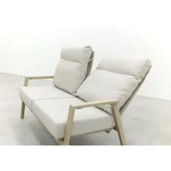 VDG Lagos verstelbare 2-zits loungebank - Latte