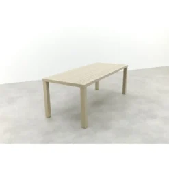 VDG Lena dining tuintafel aluminium 210x90 cm. - Latte