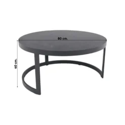 VDG Rhodos koffietafel - set van 2 - antraciet