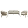VDG Romeo rope stoel-bank loungeset - Latte