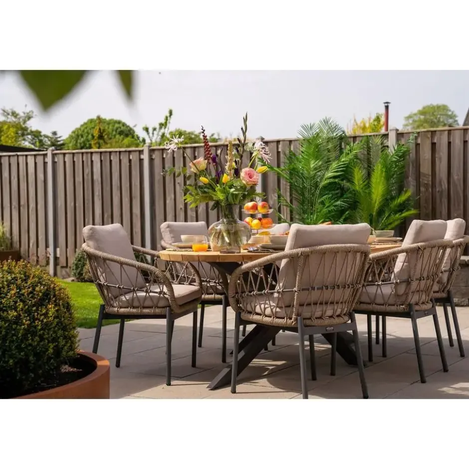 VDG Set van 6 - Julia dining tuinstoel - Antraciet