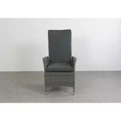 VDG Set van 6 - Timber wicker verstelbare tuinstoel - Organic Grey