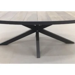 VDG Silva ovale tuintafel - houtlook - 240 x 115 cm