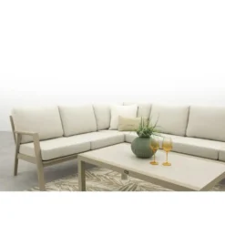 VDG Viento/Atlanta hoek loungeset (4-delig) - Latte