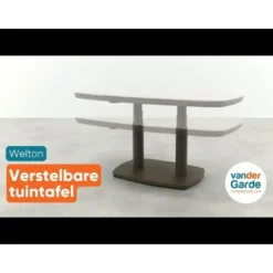 VDG Welton up&down verstelbare tuintafel - Terre