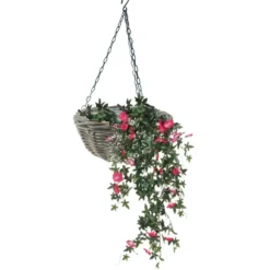 Vd Leeden Hangmand Rotan – D40 cm - gevlochten - hangend