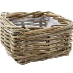 VD Leeden Opbergmand Klassiek - bruin - 20 x 20 x 10 cm - rotan