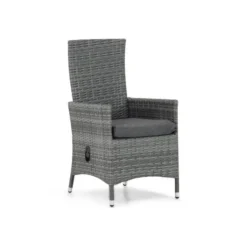 Verstelbare Tuinstoel Wicker Grijs-antraciet Domani Furniture Beluga