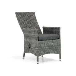 Verstelbare Tuinstoel Wicker Grijs-antraciet Domani Furniture Beluga