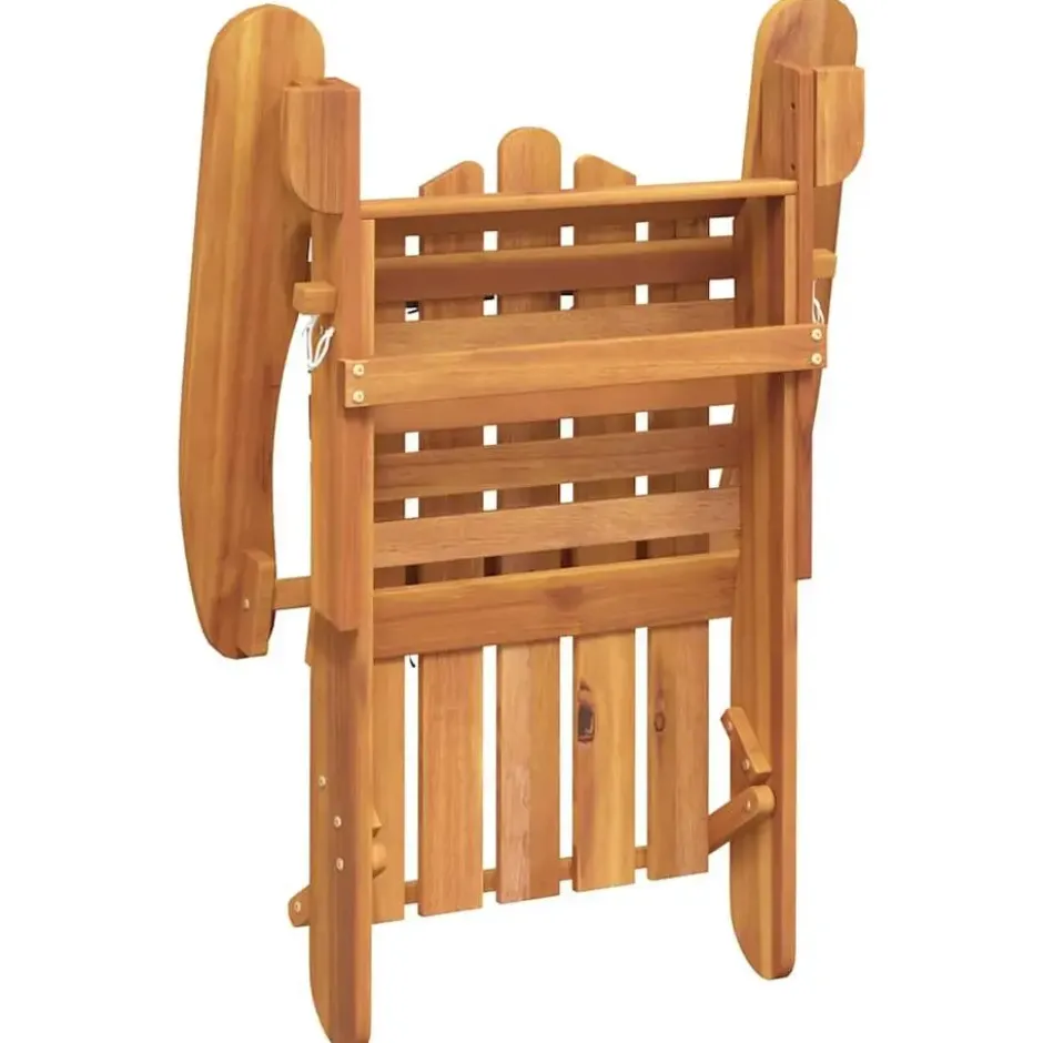vidaXL - Adirondack tuinstoel - Kussens - Bruin - Acaciahout - 75x84x90 cm