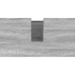 vidaXL - Badkamerkast - Grijs - Bewerkt hout