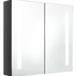 vidaXL - Badkamerkast - Grijs - MDF - 62 x 14 x 60 cm
