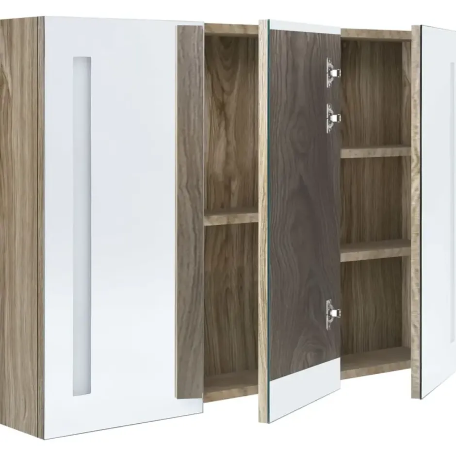 vidaXL - Badkamerkast - Grijs - MDF - 89 x 14 x 62 cm